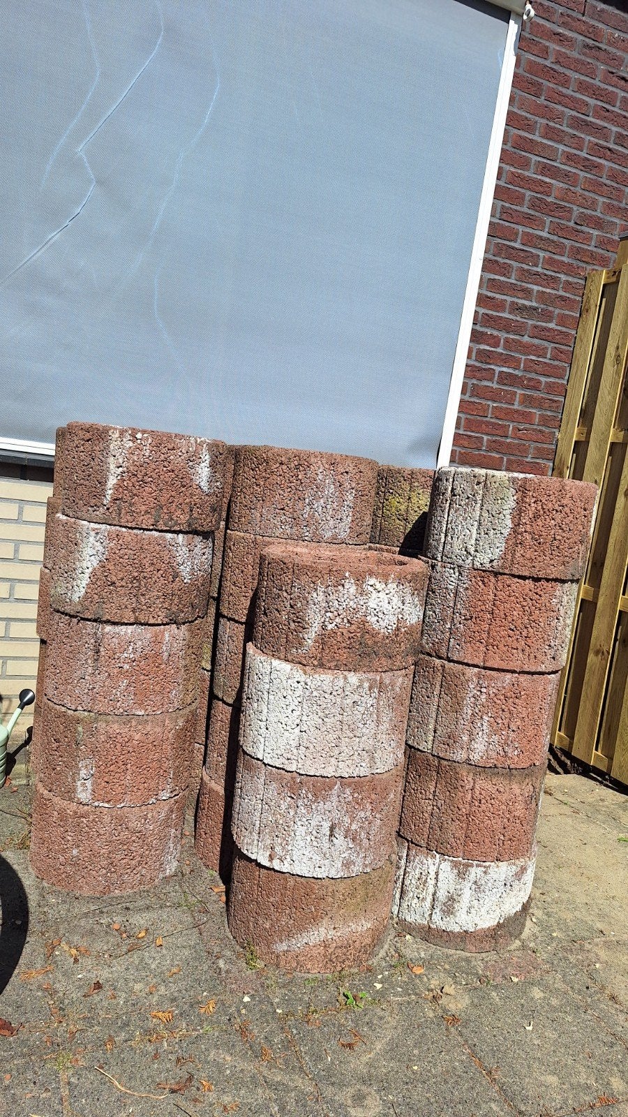 Plantenbak stenen, Tuin en Terras, Bloembakken en Plantenbakken, Ophalen, Gebruikt, Steen, Tuin