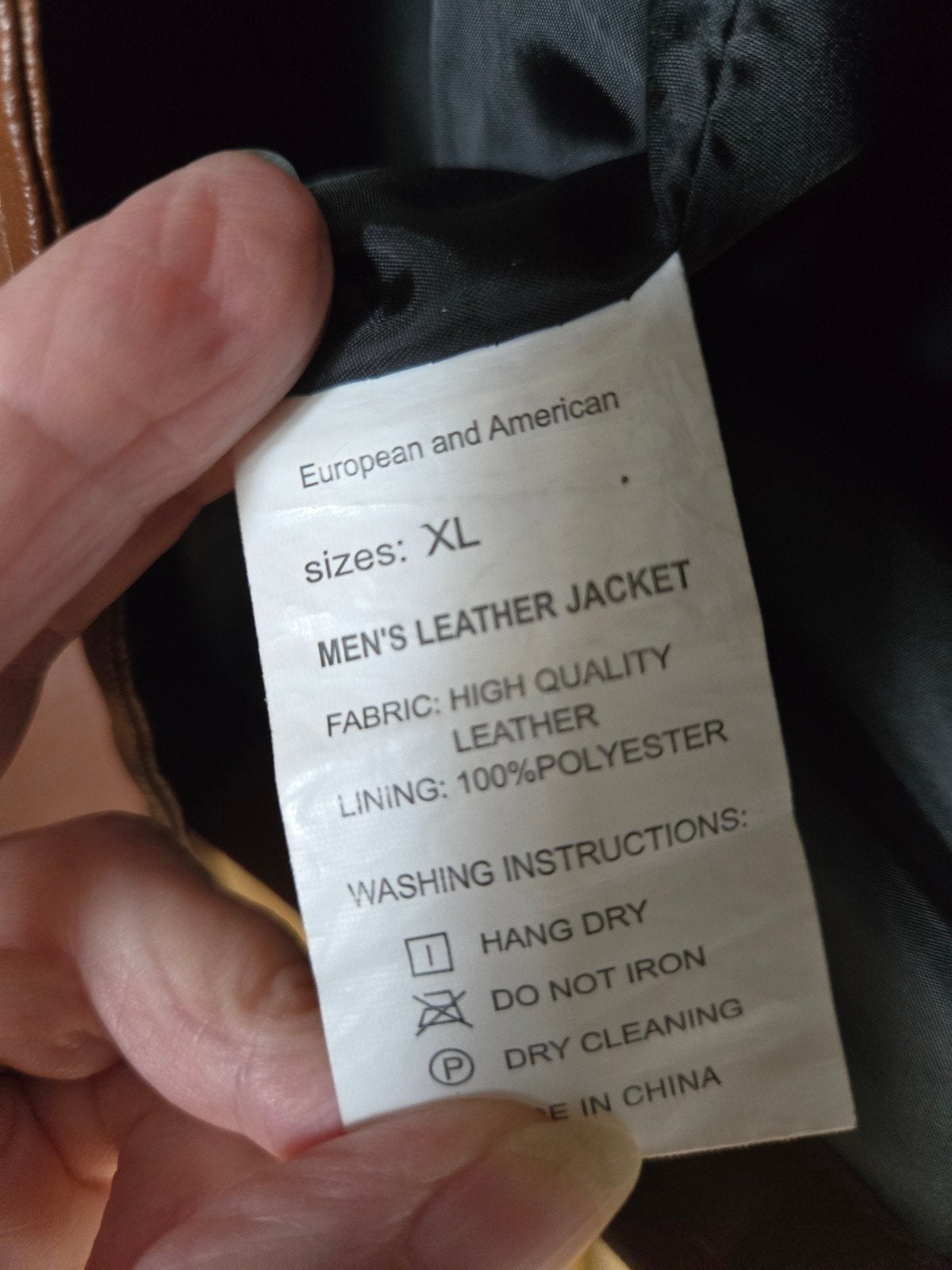 Heren Colbert Leer Bruin Maat XL, Ophalen, Nieuw