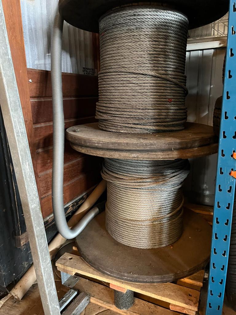 Stalen kabel op haspel 10mm, Ophalen of Verzenden, Gebruikt