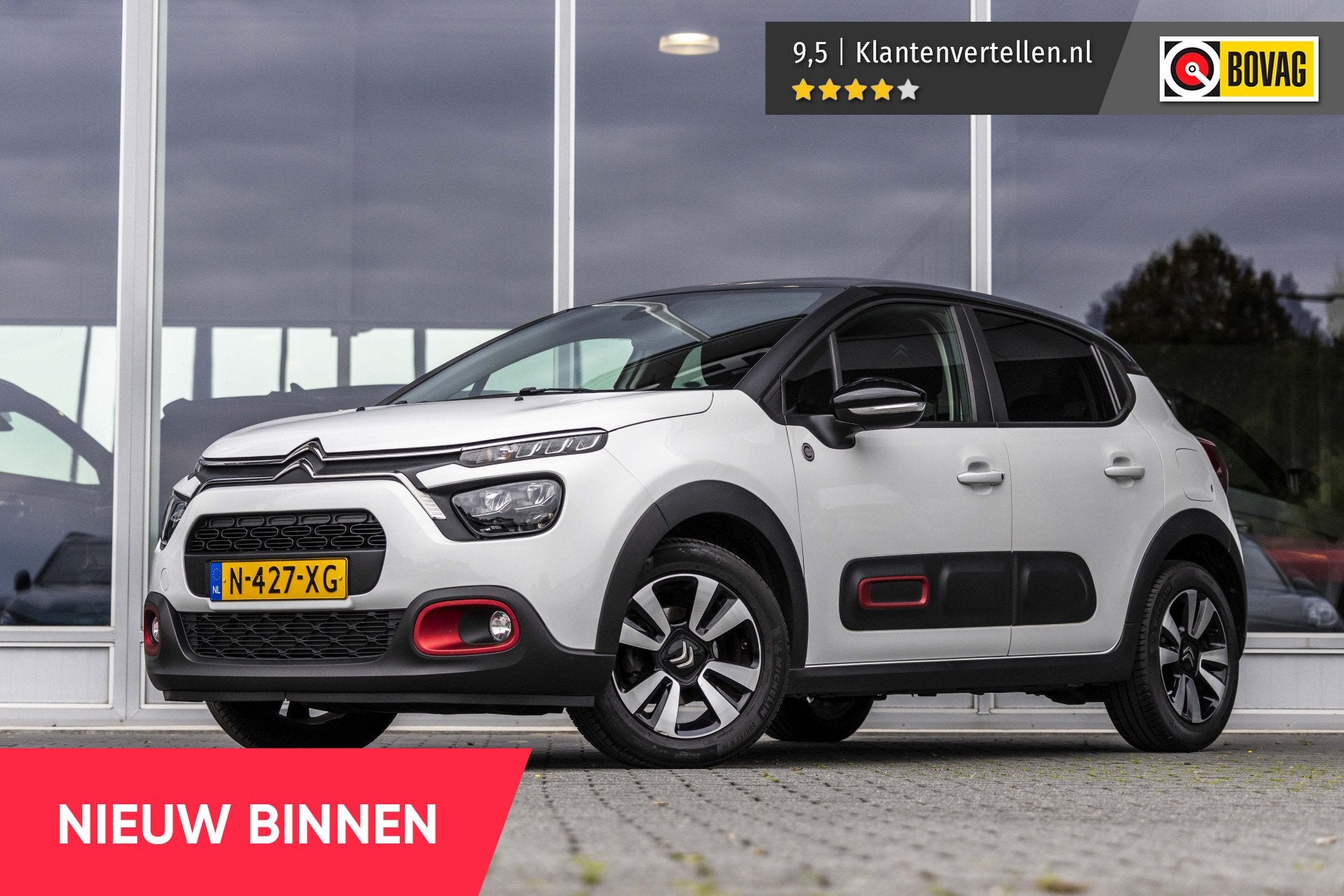 Citroën C3 1.2 PureTech C-Series | Carplay | LED | NL Auto, Auto's, 1199 cc, 450 kg, Wit, Origineel Nederlands