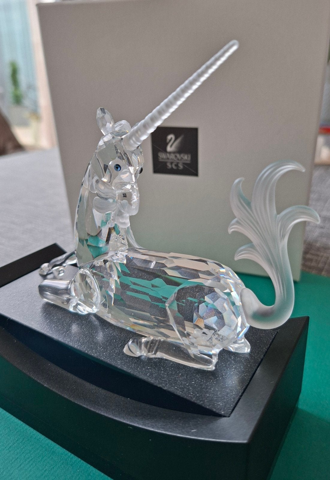 Jaarstuk 1996: Eenhoorn, unicorn, Fabelachtig dierenrijk, Verzamelen, Ophalen of Verzenden, Zo goed als nieuw, Figuurtje