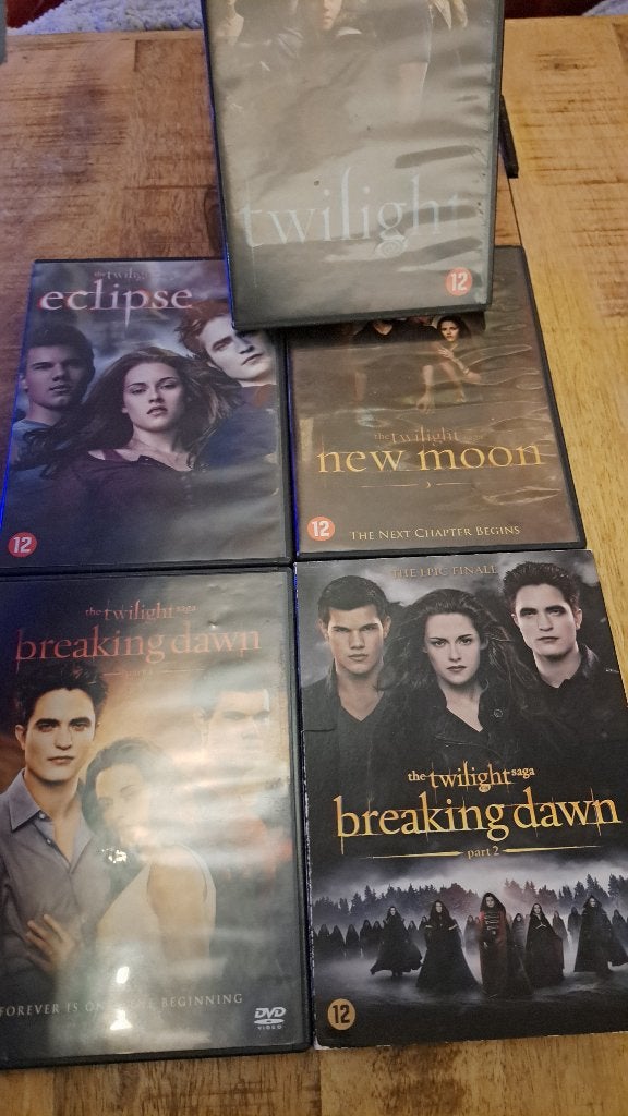 Twilight Saga dvd's - 5 dvd's, Cd's en Dvd's, Engels, Nederlands, Fantasy, Ophalen of Verzenden
