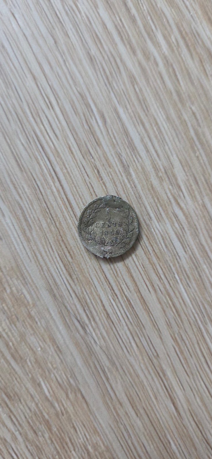 Zeldzame Nederlandse 5 cent munt uit 1850, Ophalen of Verzenden, Koning Willem III, 5 cent, Losse munt