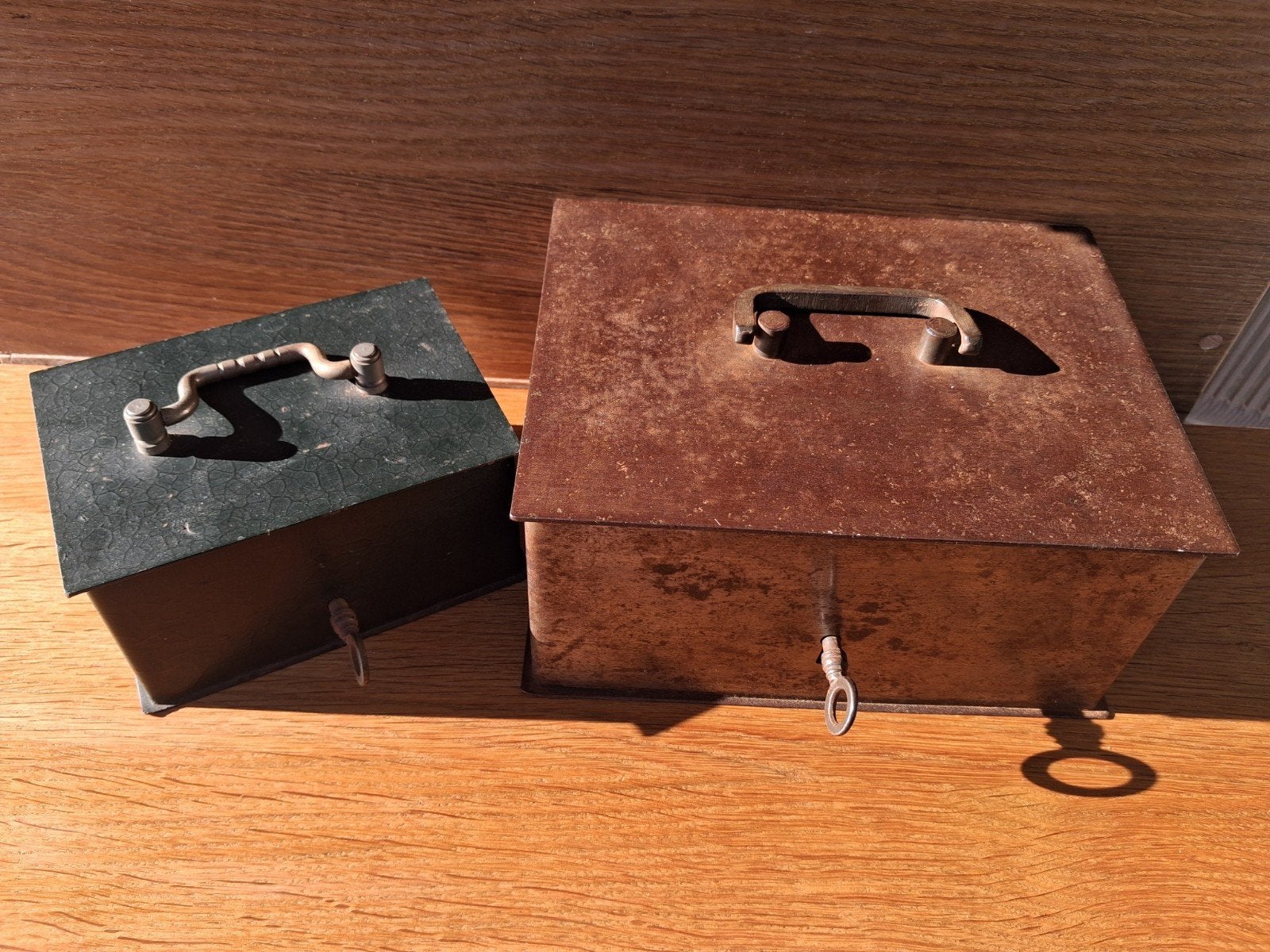 Geldkistjes., Antiek en Kunst, Curiosa en Brocante, Ophalen