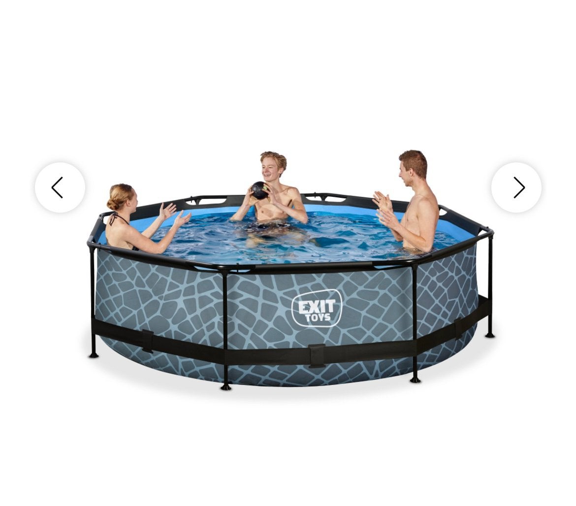 EXIT Frame Zwembad - Ø 360 x 76 met Filterpomp trap etc, Ophalen, Minder dan 80 cm, Rond, 300 cm of meer