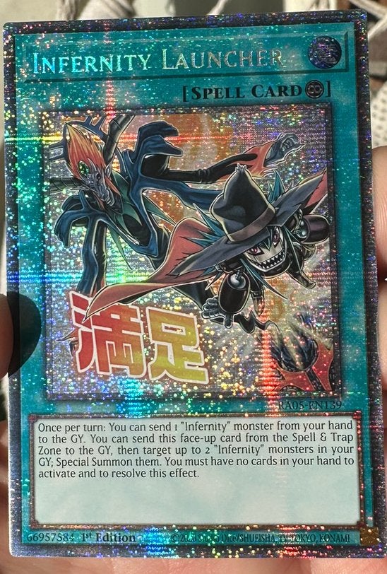 Yu-Gi-Oh! Infernity Launcher RA05 1st Edition Starlight Rare, Hobby en Vrije tijd, Verzamelkaartspellen | Yu-gi-Oh!, Ophalen of Verzenden