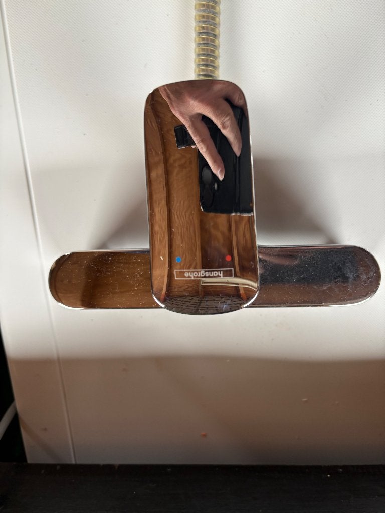 Douche mengkraan, Doe-het-zelf en Verbouw, Sanitair, Ophalen of Verzenden, Gebruikt, Chroom, Kraan