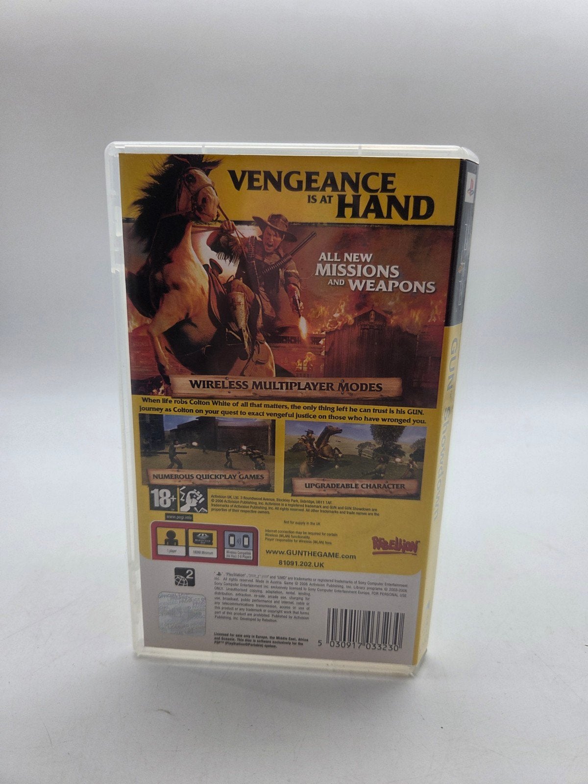 Gun Showdown - PSP Game - Actie/Avontuur, Vanaf 18 jaar, Activision, 1 speler, Ophalen of Verzenden
