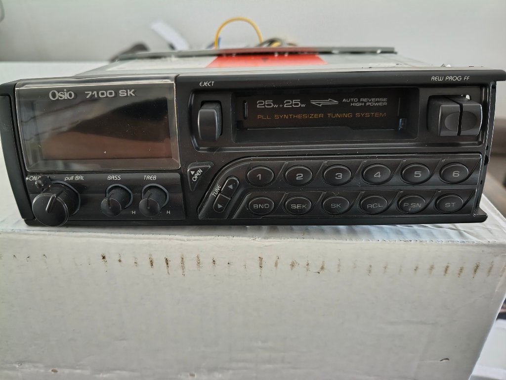 Vintage Osio 7100 SK Autoradio-Cassettespeler - 2x25 Watt, Auto diversen, Autoradio's, Ophalen of Verzenden, Zo goed als nieuw