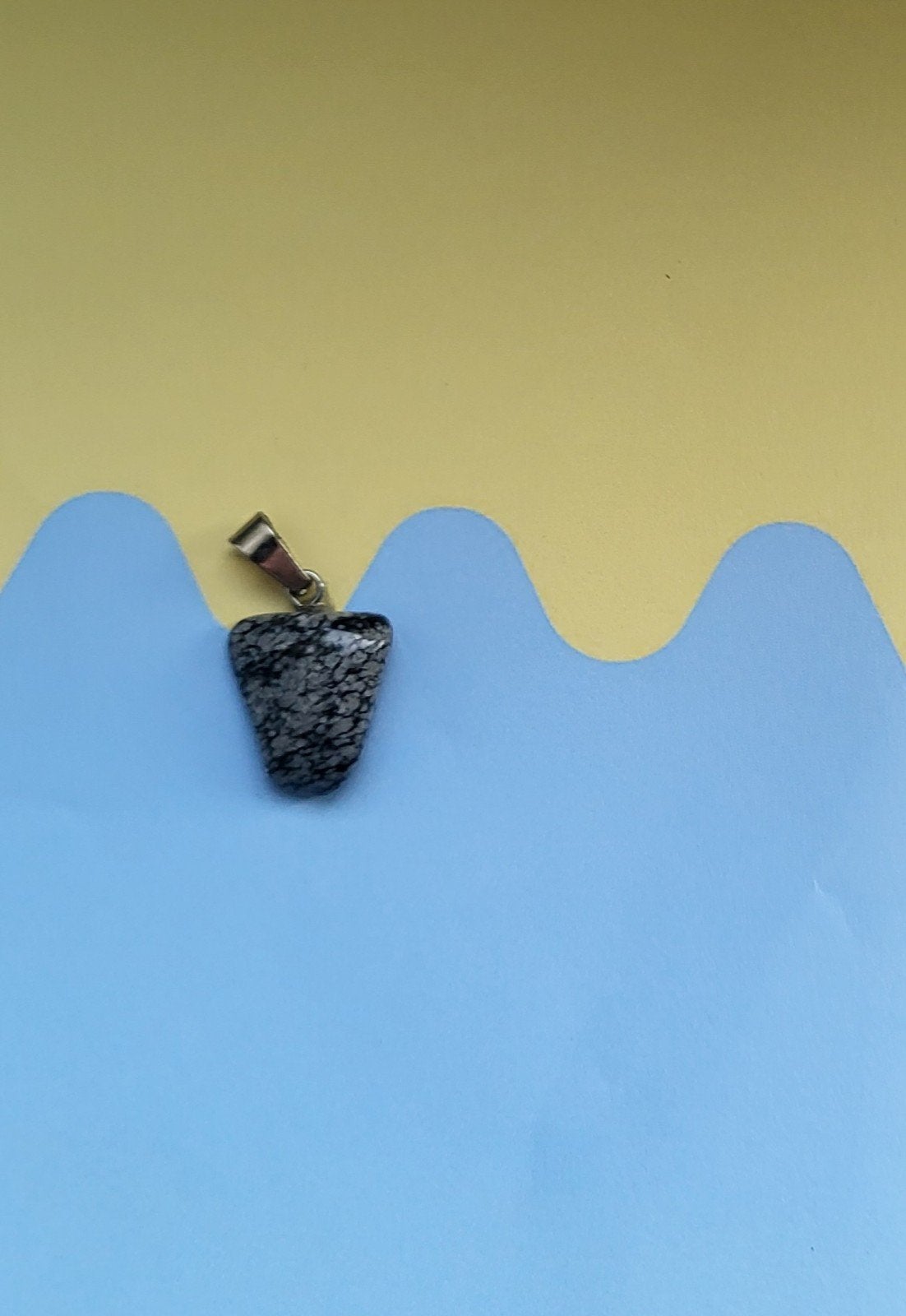 Obsidiaan Edelsteen Hanger - Sneeuwvlok Obsidiaan, Ophalen of Verzenden, Nieuw