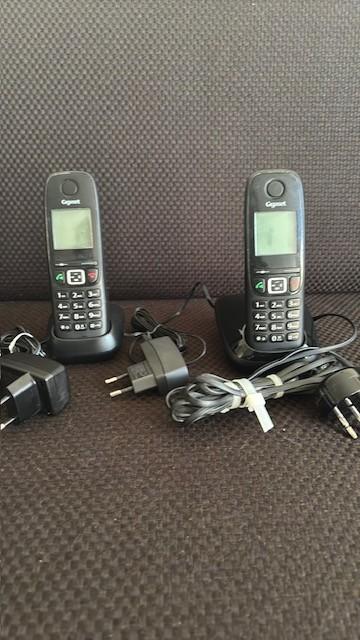 draadloze telefoon set, Telecommunicatie, Vaste telefoons | Handsets en Draadloos, Ophalen of Verzenden, Gebruikt, 2 handsets