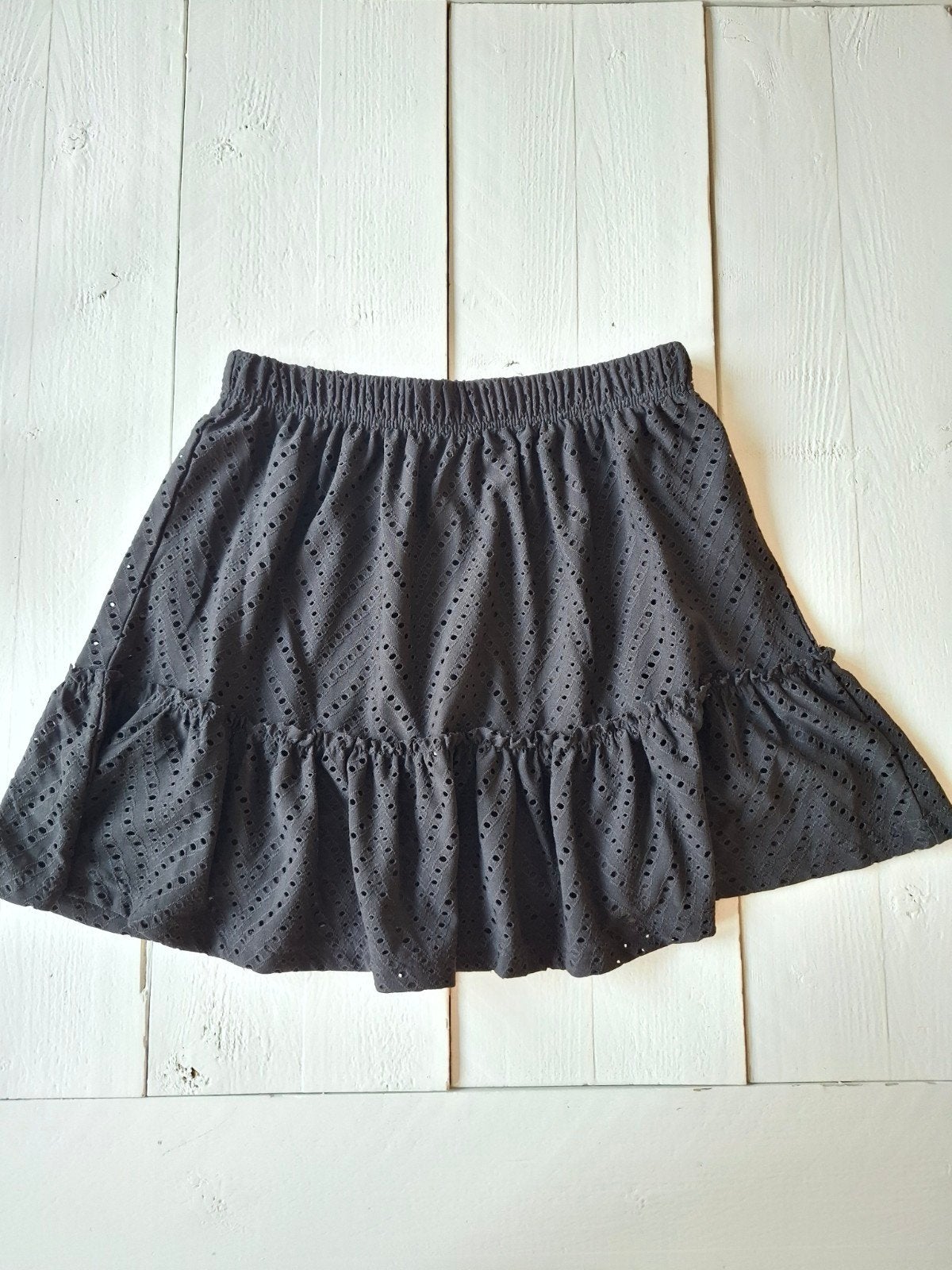 JDY Carla Cathinka Frill Skirt JRS Zwart S, Kleding | Dames, Zwart, Ophalen of Verzenden, Zo goed als nieuw, Maat 36 (S)