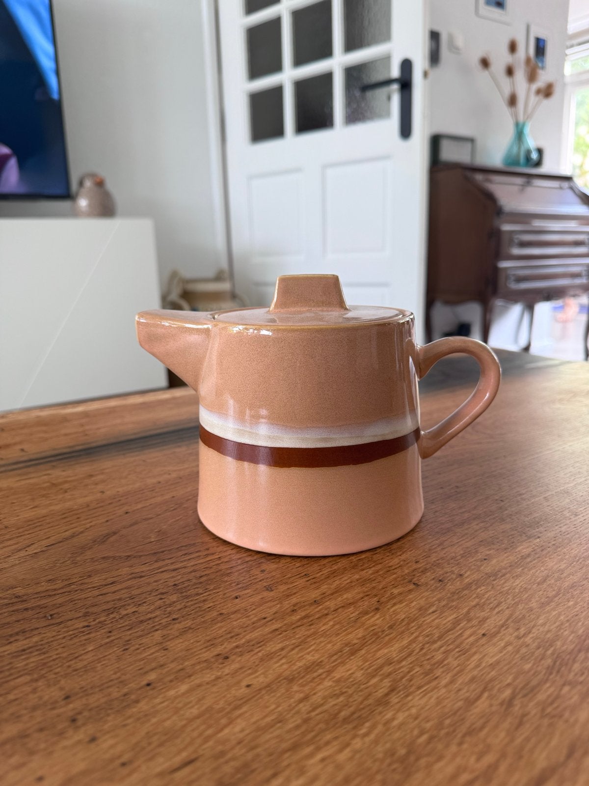 HKliving theepot/kan - Aardewerk - Zo goed als nieuw, Huis en Inrichting, Keuken | Servies, Overige typen, Ophalen of Verzenden
