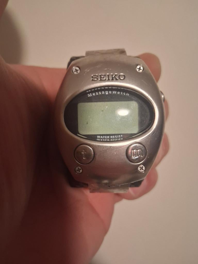 Vintage Seiko MessageWatch Polshorloge - Zeldzaam, Sieraden, Tassen en Uiterlijk, Horloges | Heren, Ophalen of Verzenden