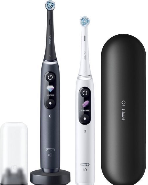 Oral-B iO 8 Elektrische Tandenborstels Duo Pack, Ophalen of Verzenden, Zo goed als nieuw, Tandenborstel