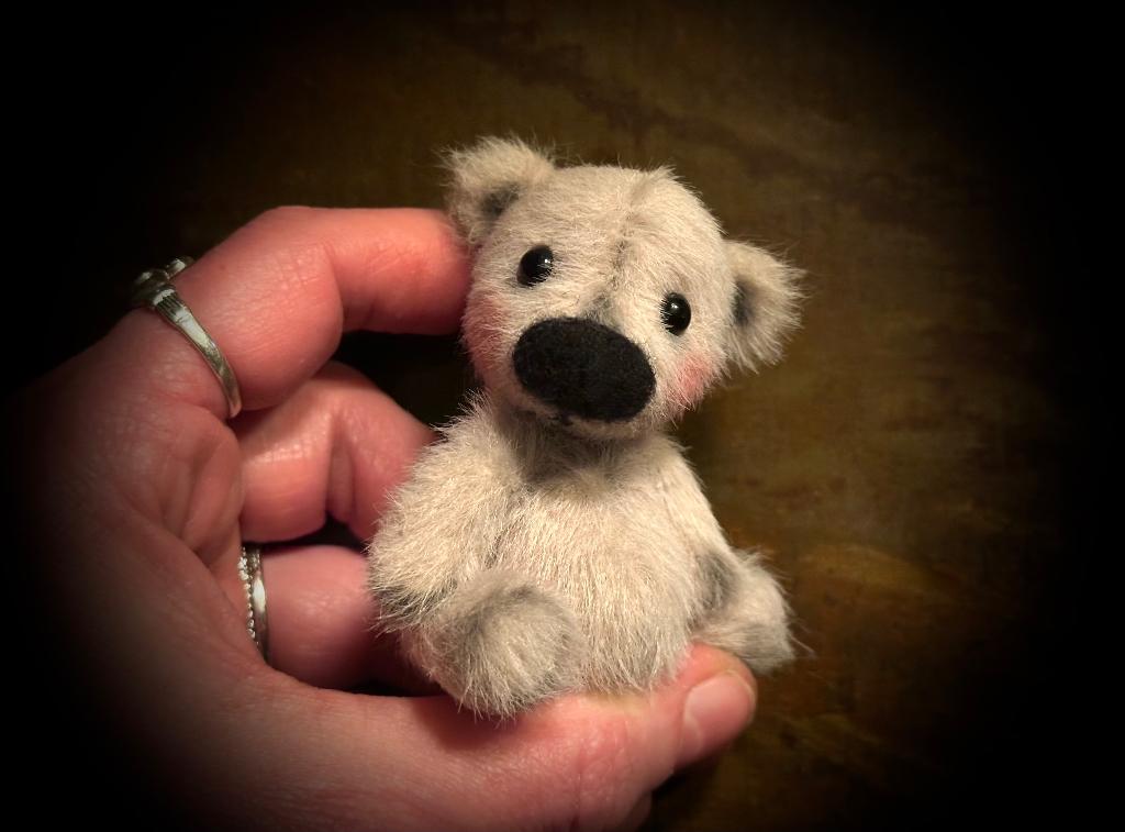 Mini teddybeer teddy beer handgemaakt beweegbaar pop doll, Verzenden, Nieuw, Stoffen beer, Overige merken