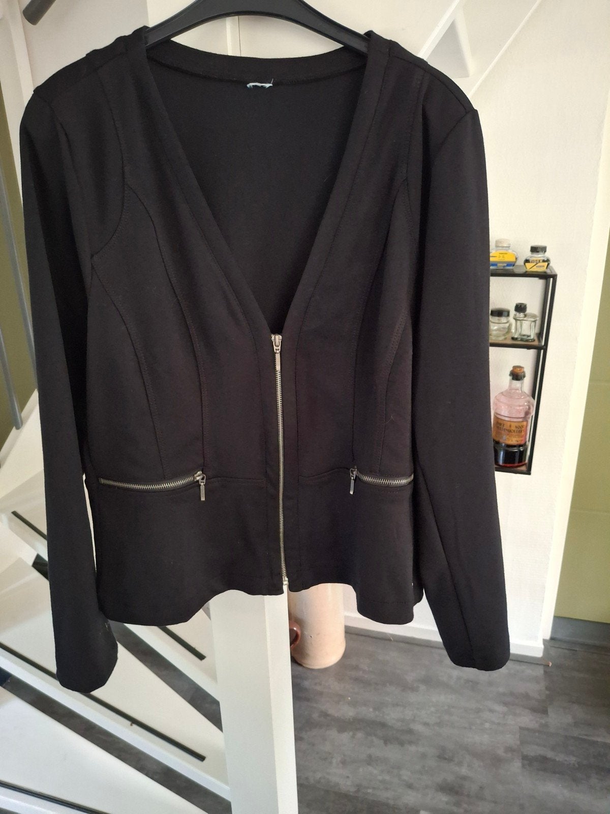 Mooi zwart jasje, MS Mode, maat 42/44, Zwart, Maat 42/44 (L), Ophalen of Verzenden, Zo goed als nieuw