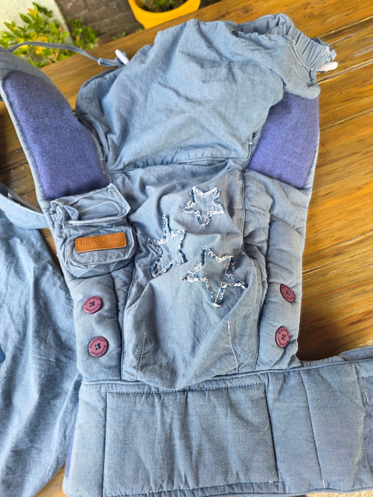 Bondolino draagzak jeans met sterren, Kinderen en Baby's, Ophalen of Verzenden, Buik, Draagzak, Overige merken