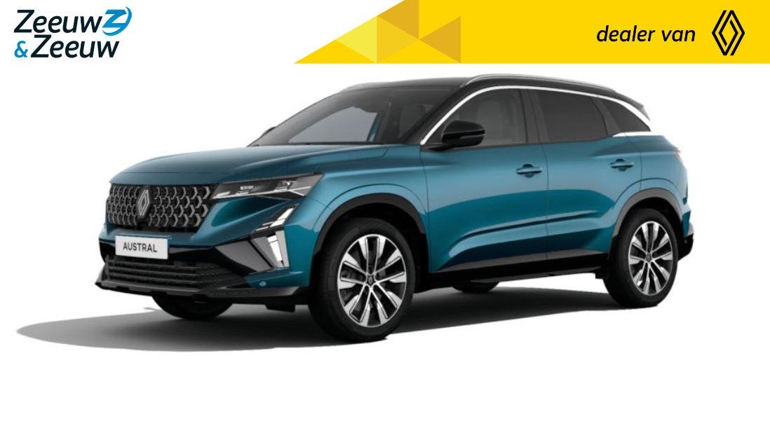 Renault Austral E-Tech full hybrid 200 techno NU met € 7.9, Auto's, Stof, Euro 6, 1199 cc, Blauw