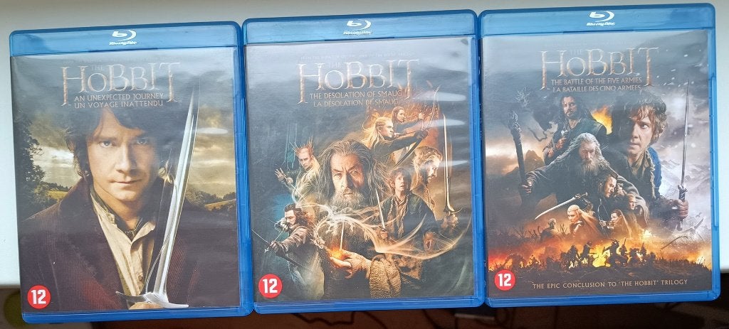 hobbit trilogie blu ray, Cd's en Dvd's, Engels, Film, Science Fiction en Fantasy, Ophalen of Verzenden