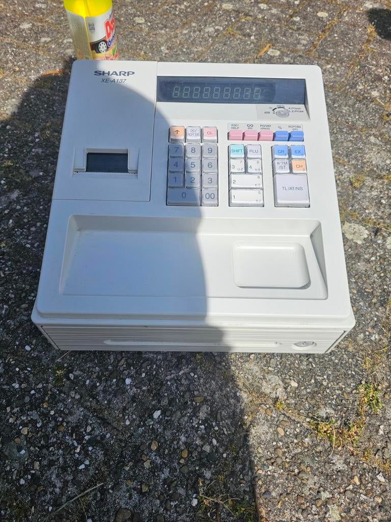 Sharp XE-A137 Kassa - Zonder sleutel en stroomkabel, Ophalen, Gebruikt