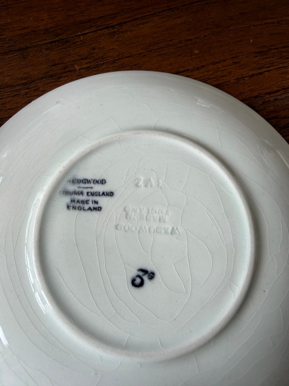 Wedgwood Etruria Engeland  4 stuks theekopjes en schotels, Ophalen of Verzenden