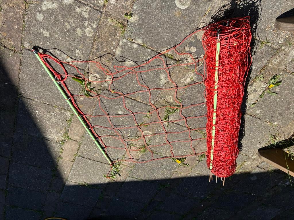 Schapengaas, oranje, 25 meter, 90 cm hoog, Tuin en Terras, Gaas en Draad, Ophalen, Zo goed als nieuw, 20 meter of meer, Draad