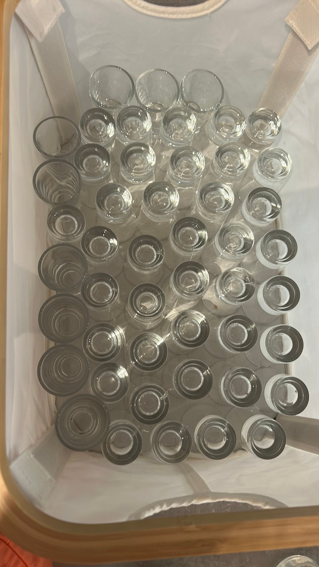 50 shot glazen bruiloft/feest, Postzegels en Munten, Edelmetalen en Baren, Ophalen of Verzenden, Zilver
