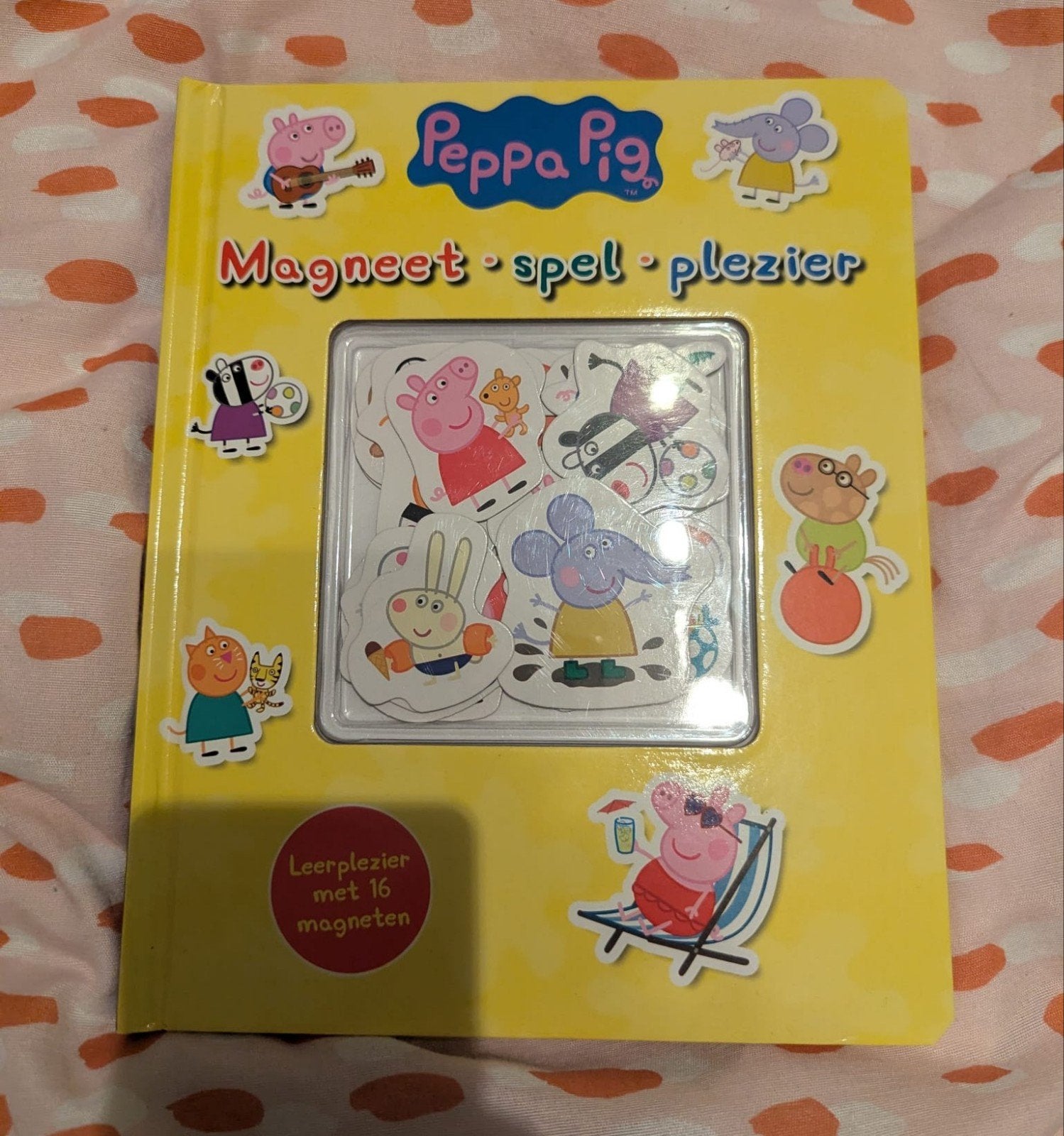 Peppa Pig Magneet Spel Plezier - Leerplezier met 16 magneten, Ophalen of Verzenden, Gebruikt, Puzzelen