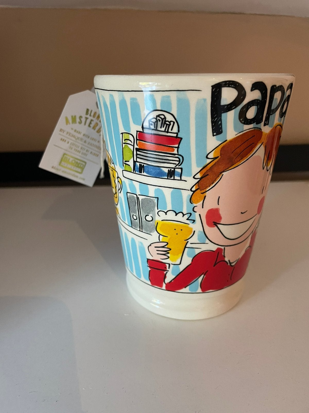 Papa mok | blond amsterdam | theemok, Huis en Inrichting, Keuken | Servies, Ophalen, Zo goed als nieuw, Aardewerk, Kop(pen) en/of Schotel(s)
