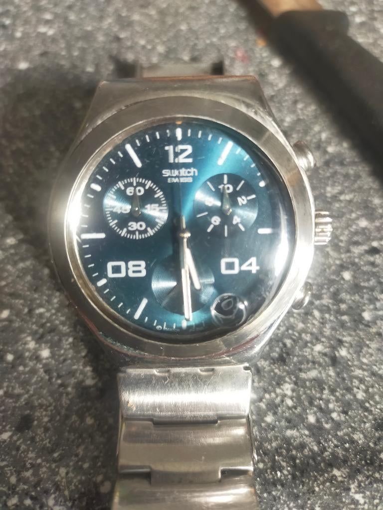 Swatch irony, Sieraden, Tassen en Uiterlijk, Horloges | Heren, Ophalen of Verzenden, Gebruikt, Kunststof, Swatch