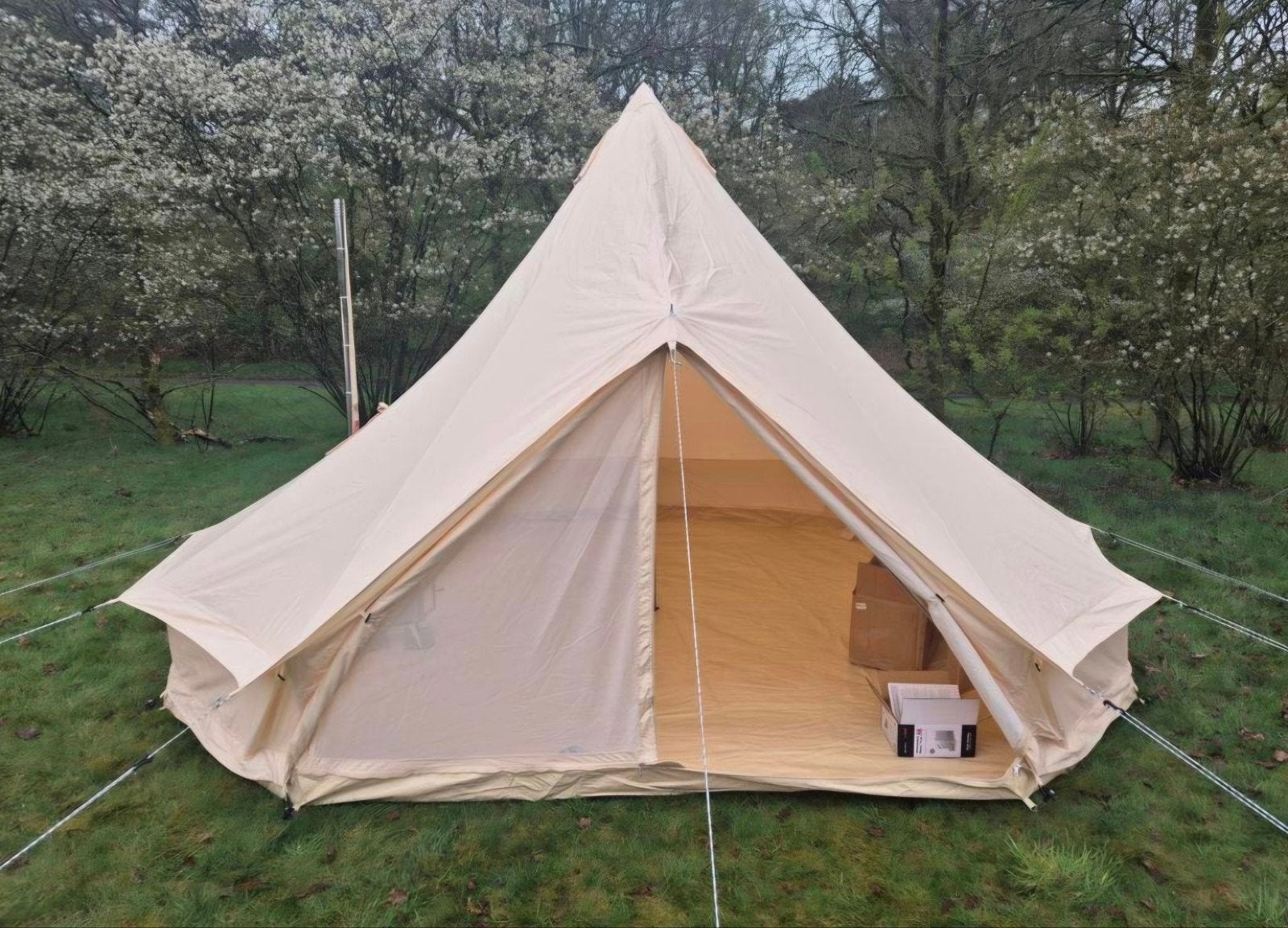 Bell tent polycotton, 5 meter, NIEUW, kwaliteits belltent, Ophalen of Verzenden, Nieuw