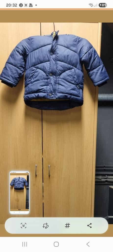 Leuke blauwe Zara jas maat 92, Gebruikt, Ophalen of Verzenden, Zara, Jongen