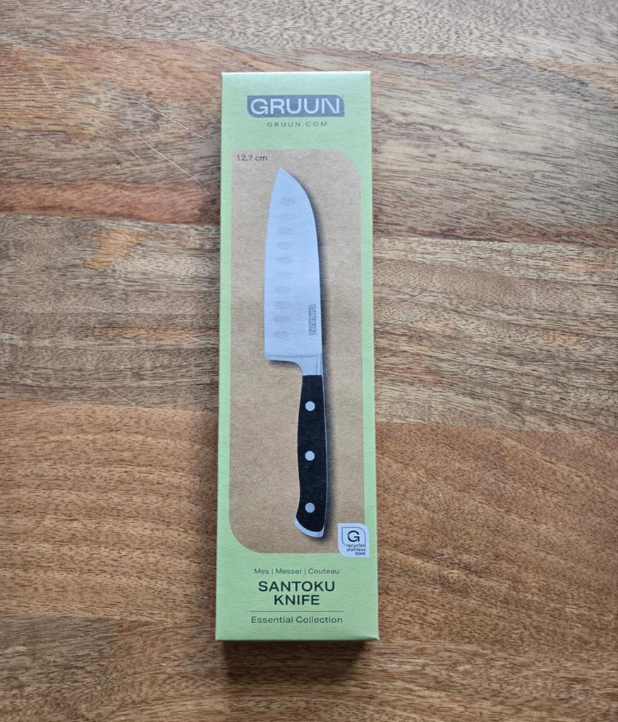 Nieuw Gruun Santoku mes - 12,7 cm, Ophalen of Verzenden, Metaal, Overige merken, Nieuw