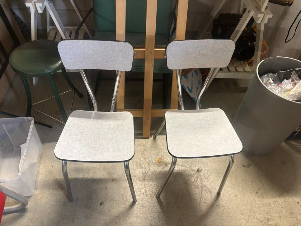 Oude school stoeltjes 2x, Ophalen of Verzenden, M, M, M
