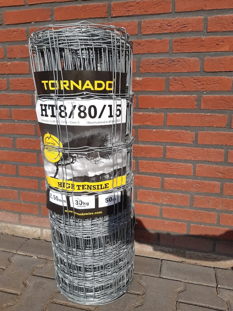 Schapengaas Tornado gaas HT8-80-15 0,80m hoog 50 mtr lang, Ophalen, Nieuw, 20 meter of meer, Gaas