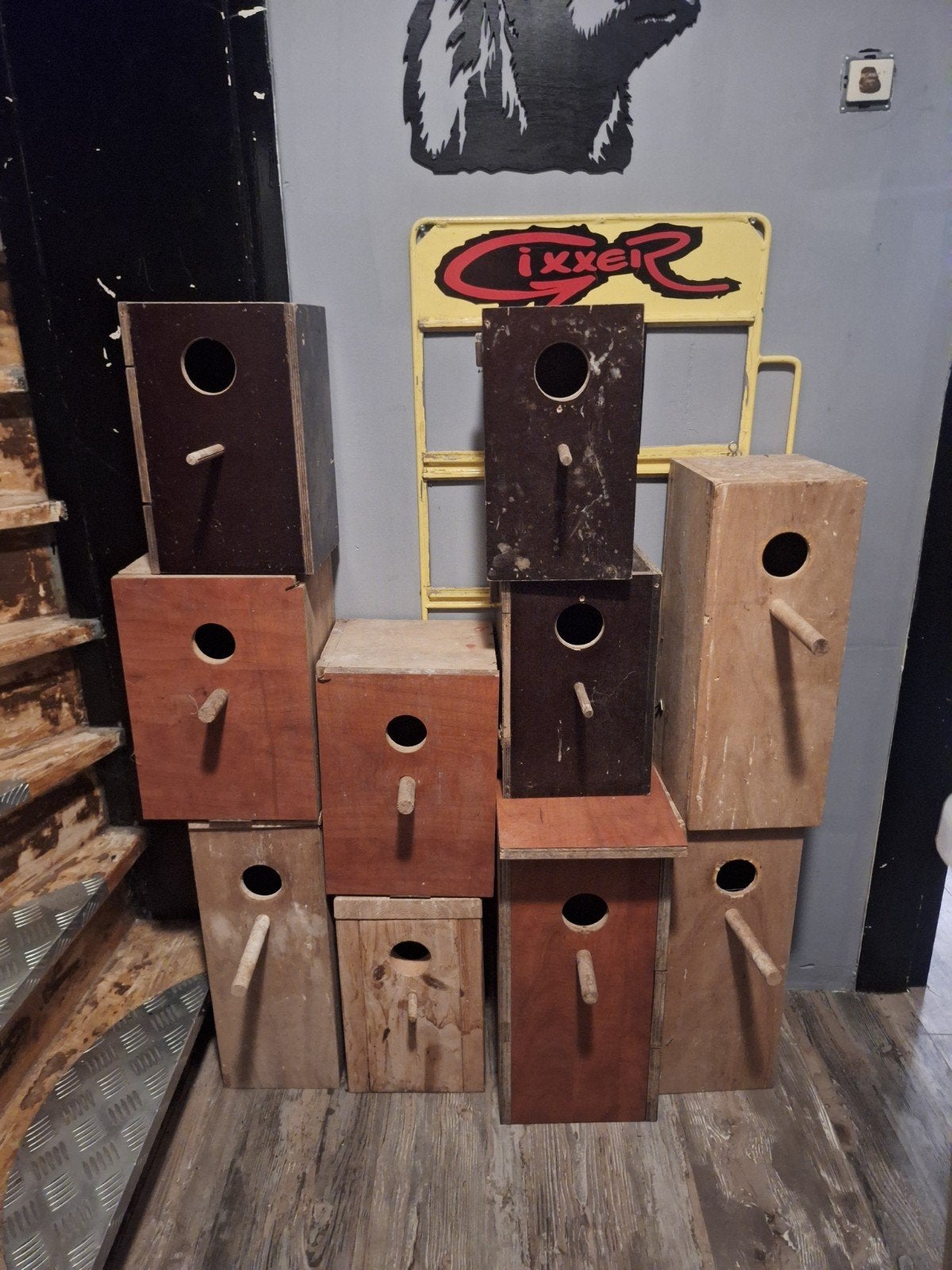 tekoop grote broed blokken, Dieren en Toebehoren, Ophalen, Zo goed als nieuw, Hout, Broedkooi of Kweekkooi