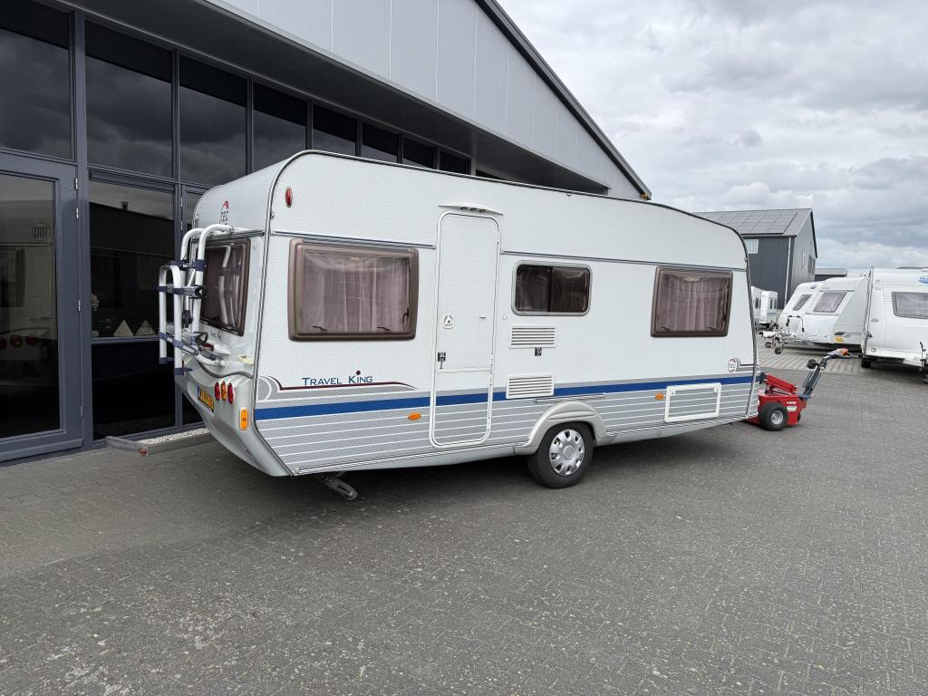 TEC Travel King 470 TE 2 Aparte bedden 205cm+ Zit 1200KG max, Caravans en Kamperen, T.E.C., Lengtebed, Bedrijf, Treinzit