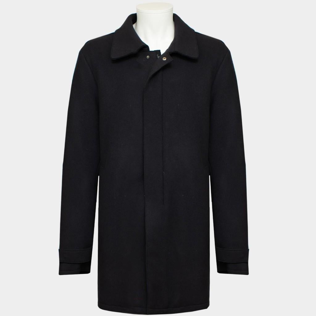 Herno Mantel Donkerblauw Nieuw Maat 62, Kleding | Heren, Jassen | Winter, Overige kleuren, Nieuw, Overige maten, Ophalen of Verzenden