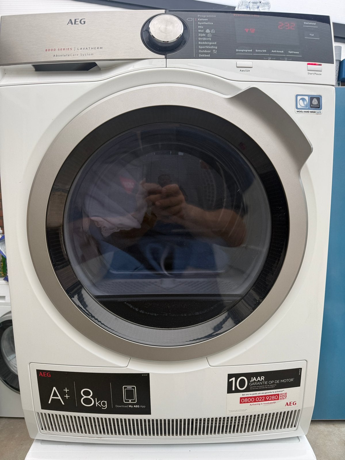 Aeg 8000 serie warmtepompdroger, 8 tot 10 kg, Ophalen, Overige typen, 85 tot 90 cm
