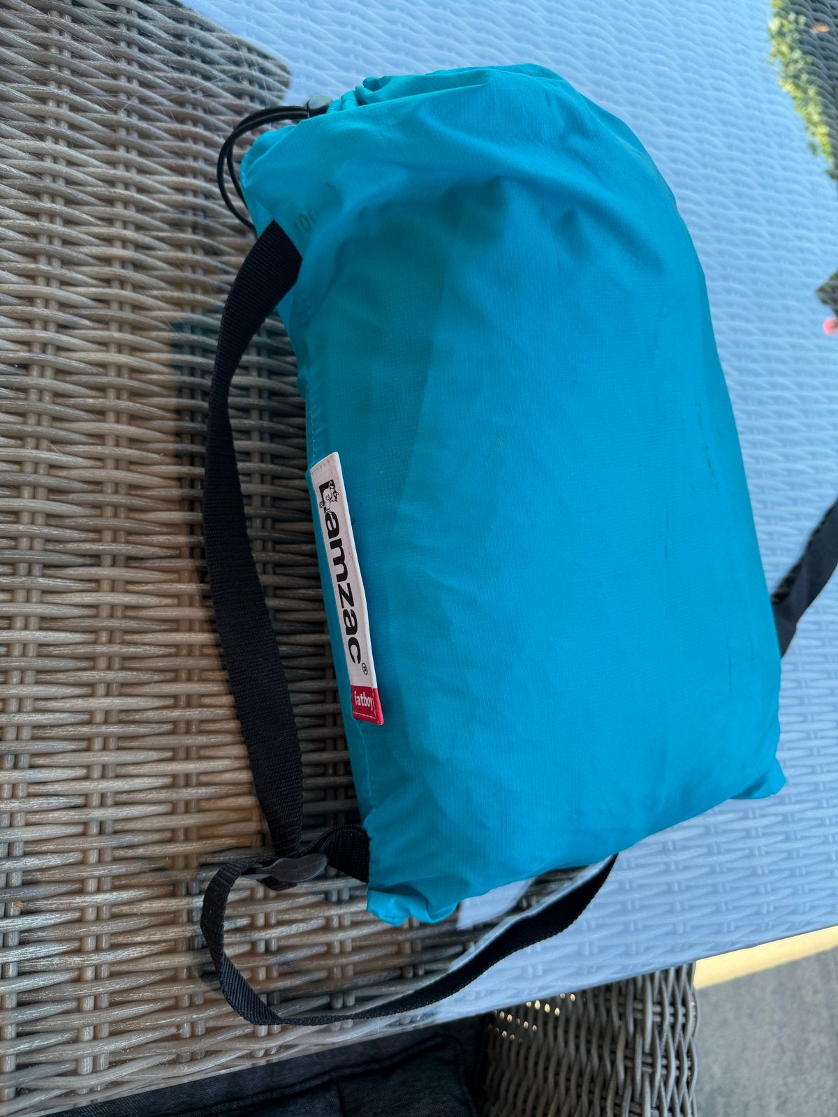 Fatboy Lamzac Hangout L0001 aqua-blue - Nieuw in doos!, Binnen, Opvouwbaar, Nieuw, Ophalen of Verzenden