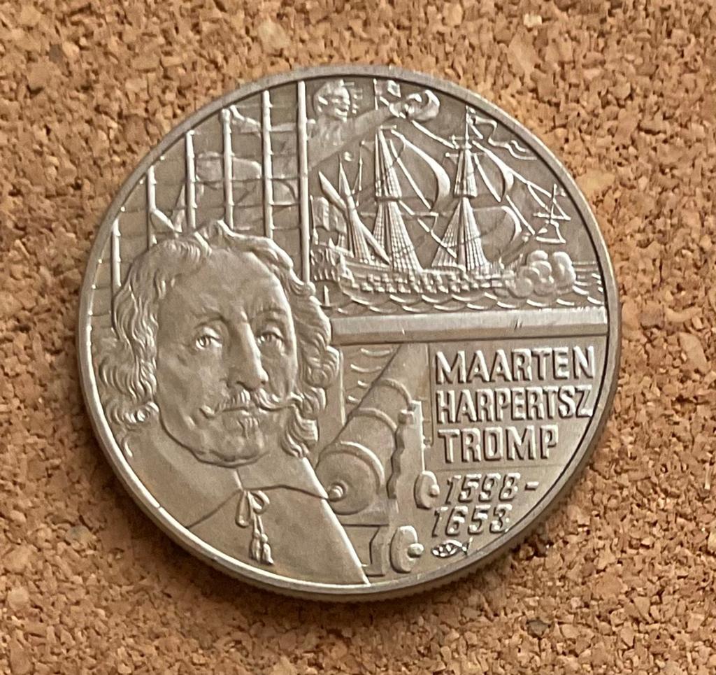 Penning - Nederland 5 euro 1998 Maarten Harpertsz Tromp., Postzegels en Munten, Ophalen of Verzenden, Overige materialen, Nederland