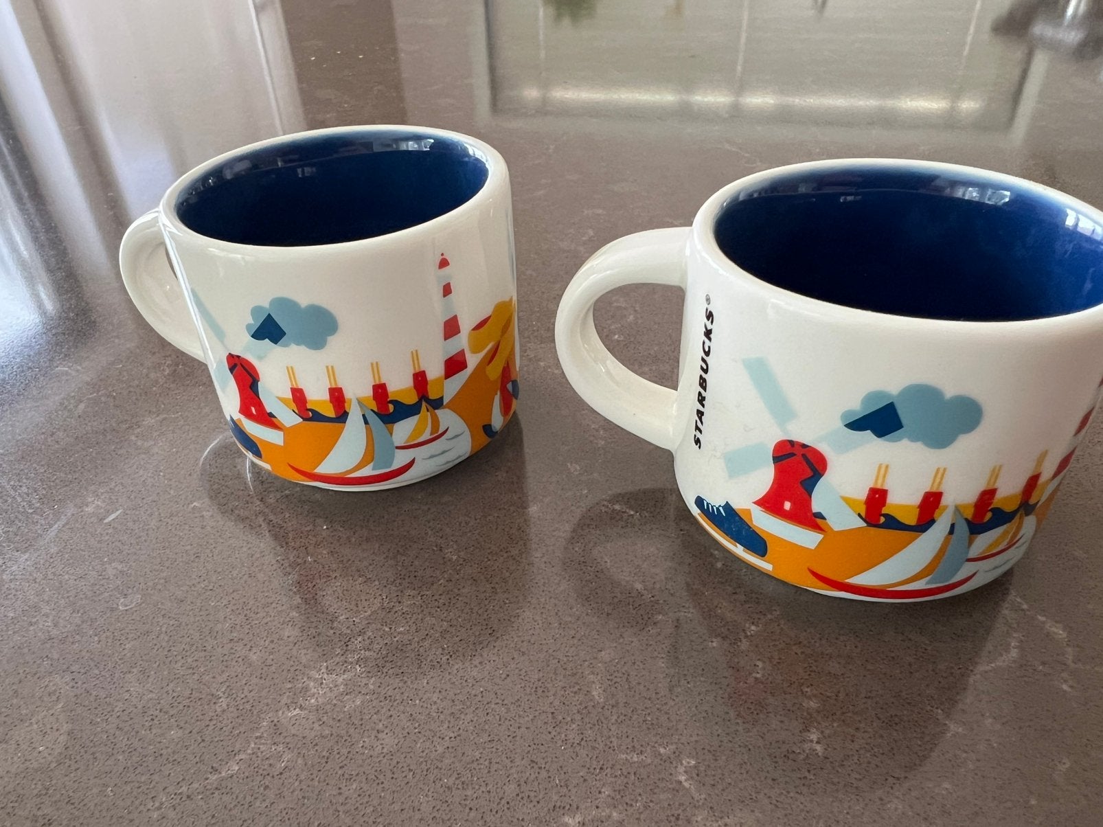Espresso kopjes 4 stuks, Huis en Inrichting, Keuken | Servies, Ophalen, Zo goed als nieuw, Overige stijlen, Kop(pen) en/of Schotel(s)