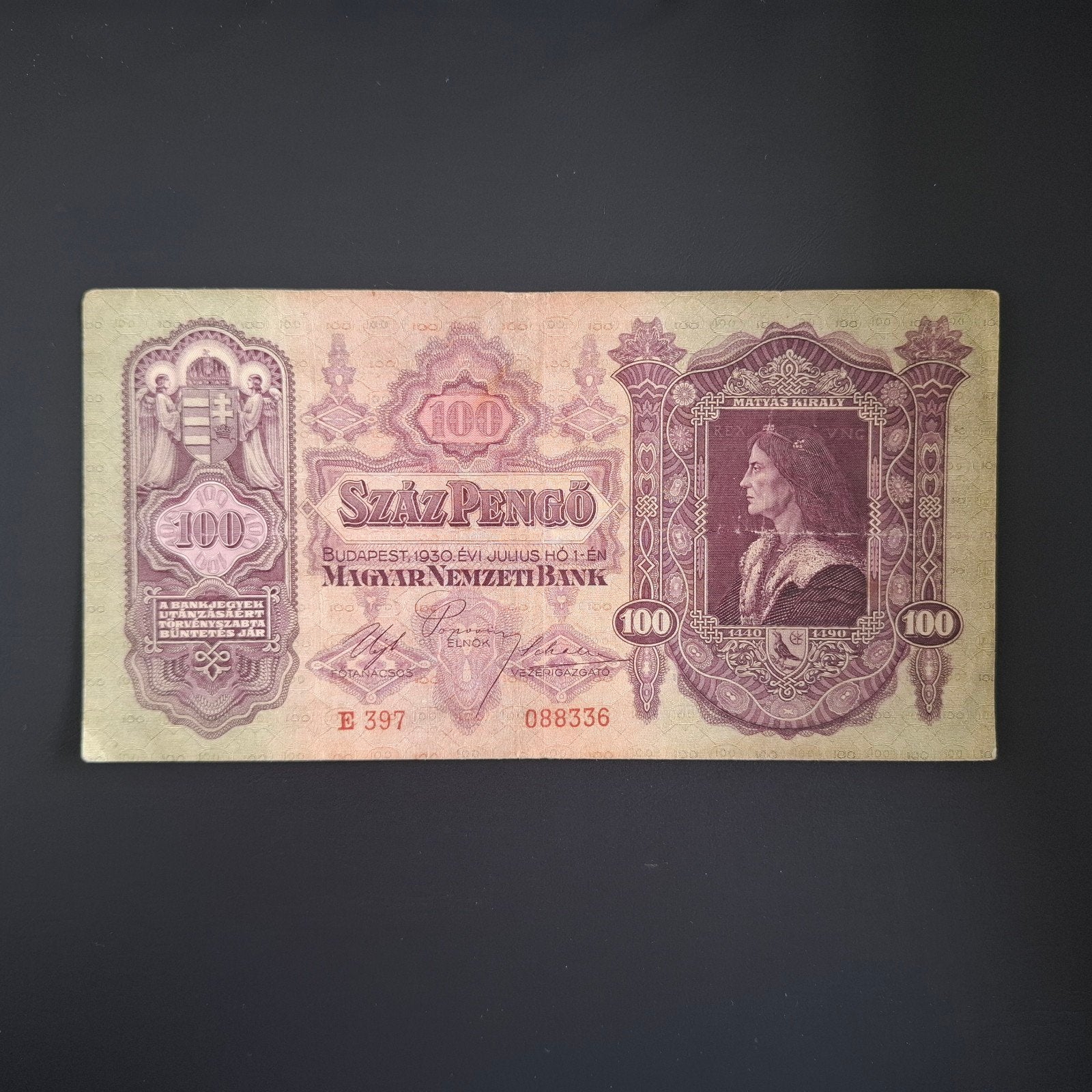 100 pengo Hongarije #007, Verzenden, Hongarije, Los biljet