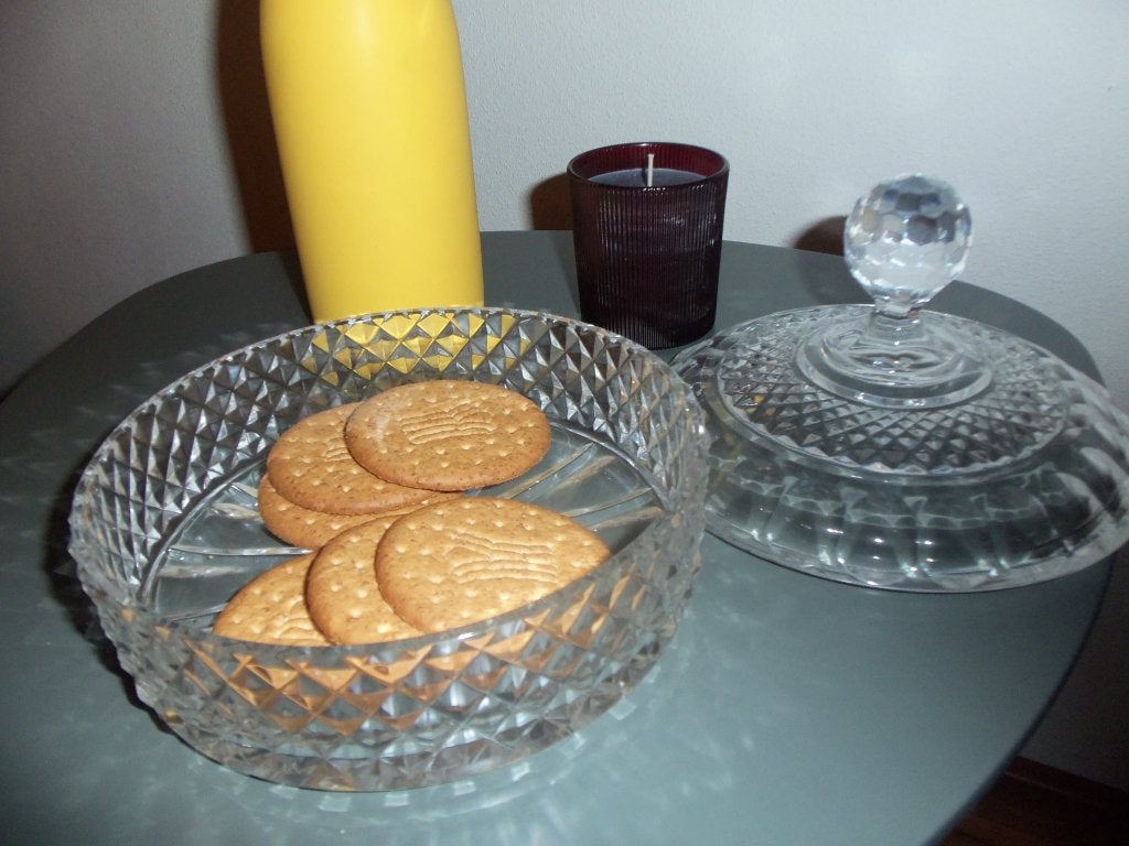 Koekschaal kristal, Antiek en Kunst, Ophalen