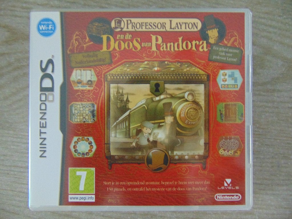 Professor Layton en de doos van Pandora DS compleet, Spelcomputers en Games, Puzzel en Educatief, 1 speler, Ophalen of Verzenden
