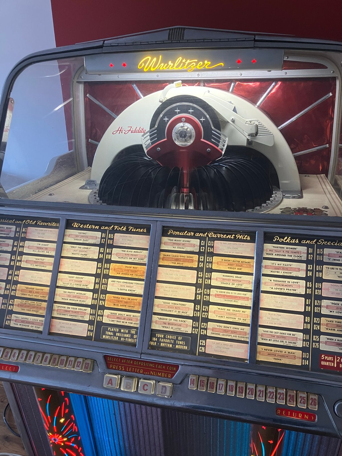 Wurlitzer 1800 Jukebox - Klassieke Muziekervaring, Ophalen, Gebruikt, 1950 tot 1960, Wurlitzer