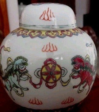 Chinese Gemberpot met Draken, Antiek en Kunst, Ophalen of Verzenden