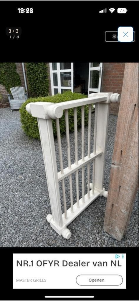 hangrek voor keuken of bar van hout, Huis en Inrichting, Ophalen, Overige typen, Hout, Nieuw