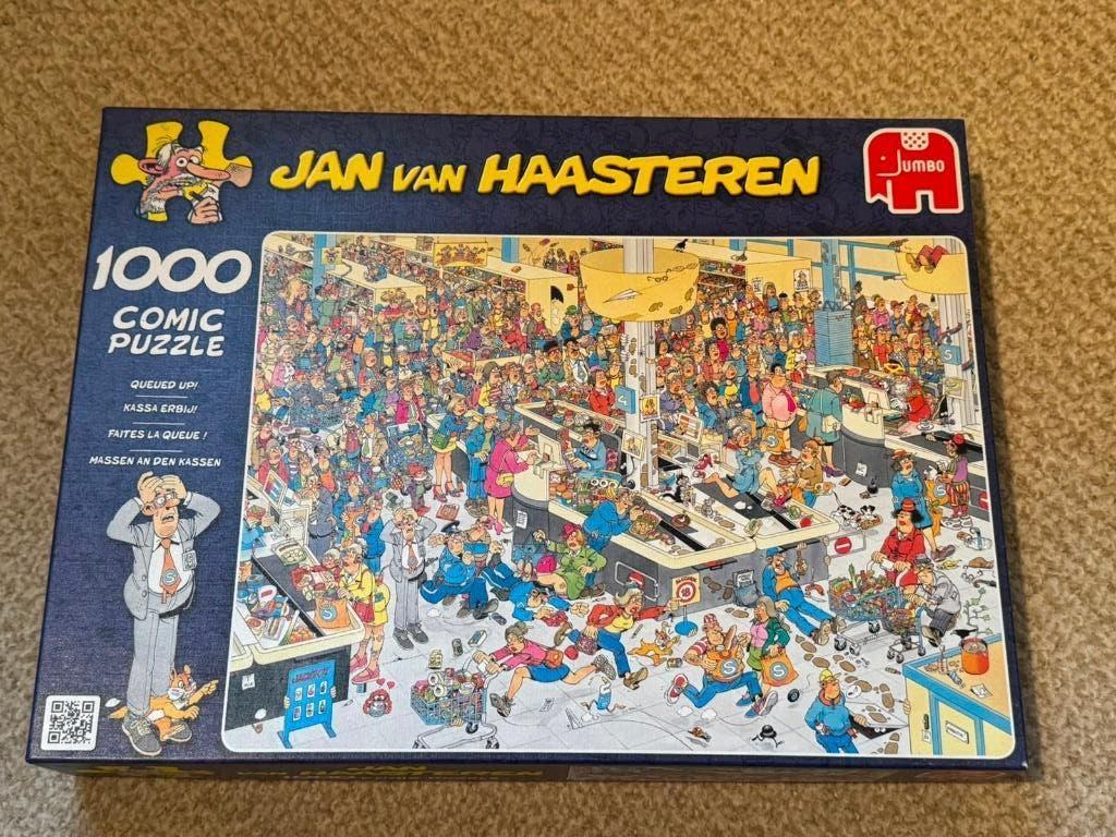 Jan van Haasteren puzzel - 1000 - Kassa erbij!, Verzenden, 500 t/m 1500 stukjes, Gebruikt, Legpuzzel